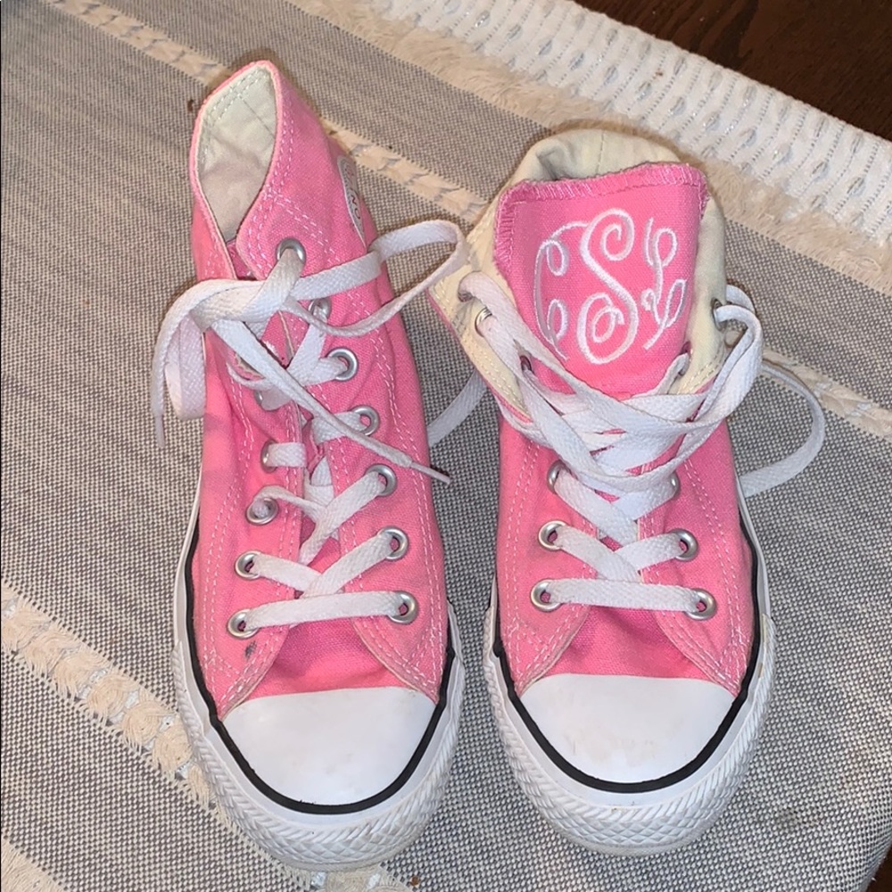 Pink Hi Top Converse